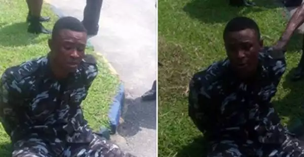 Bursted! Fake Policeman Caught In Rivers State (Photos)